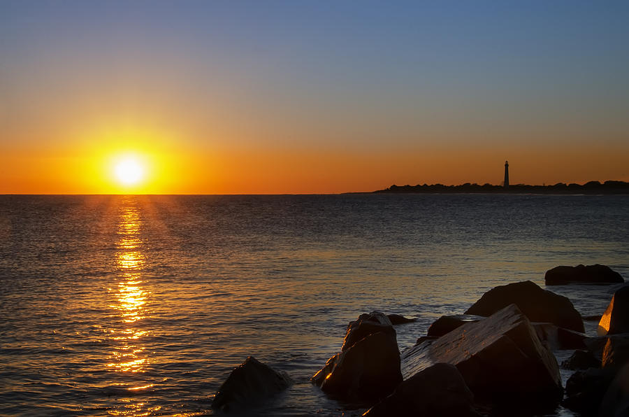 The Cape May Lighthouse At Sunset - New Jersey Photograph By Bill ...