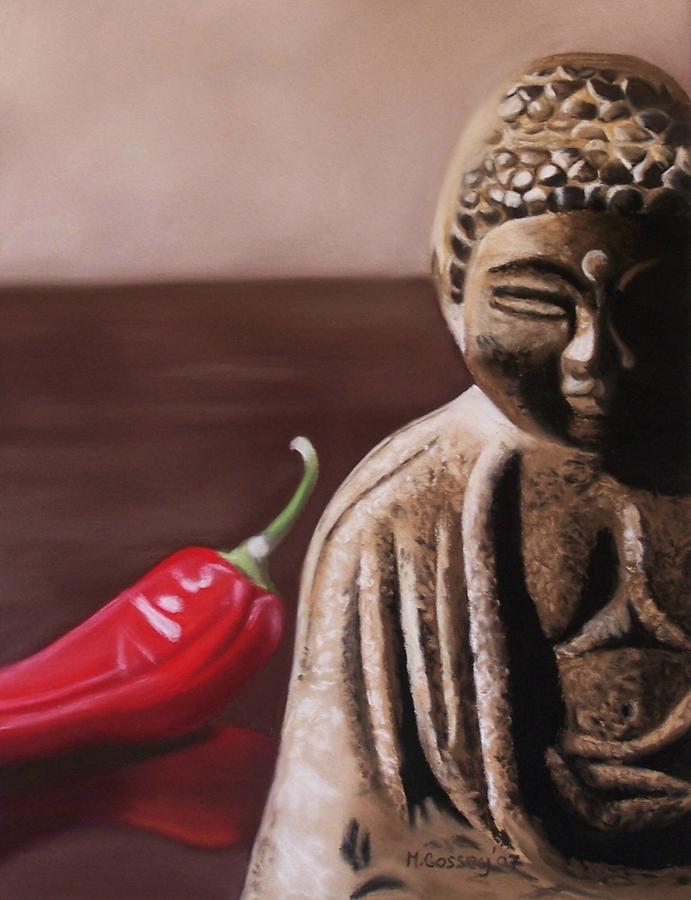 The Capsicum Monk Painting by Melanie Cossey
