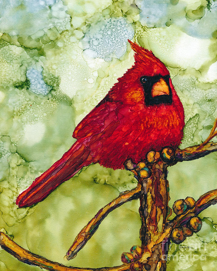The Cardinal Painting by Jan Killian