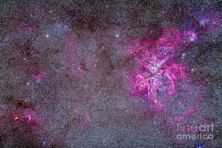 The Carina Nebula And Surrounding Photograph