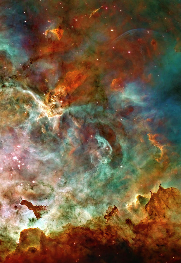 Space Photograph - The Carina Nebula Panel Number Three out of a HUGE three panel set by Ricky Barnard