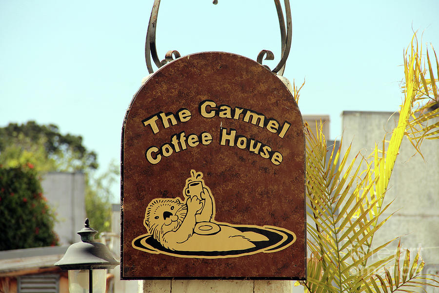The Carmel Coffee House Sign 7965 Photograph by Jack Schultz