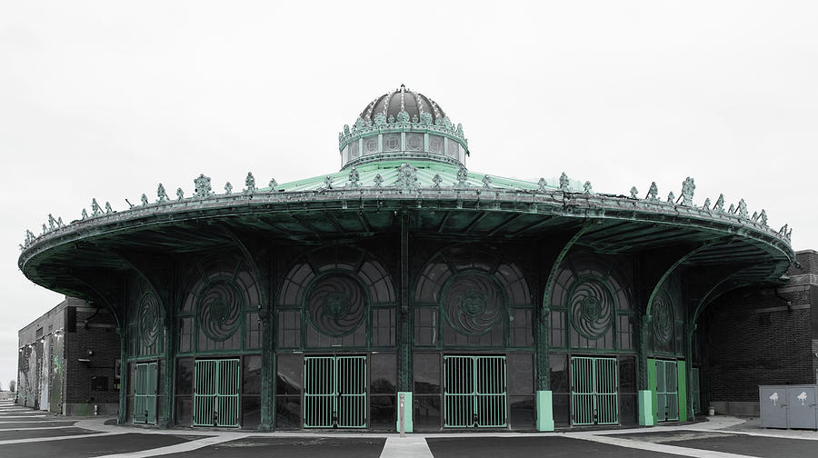 The Carousel House Asbury Park NJ Green Photograph by Terry DeLuco