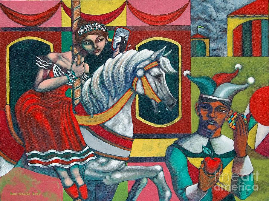 The Carousel Painting by Paul Hilario