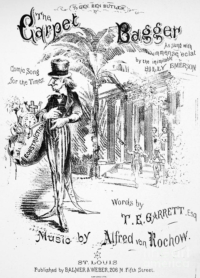 THE CARPET BAGGER, c1869 Photograph by Granger