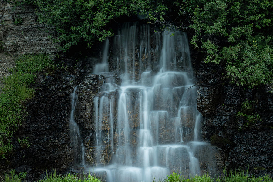 The Cascading Waterfall Photograph by William Lee