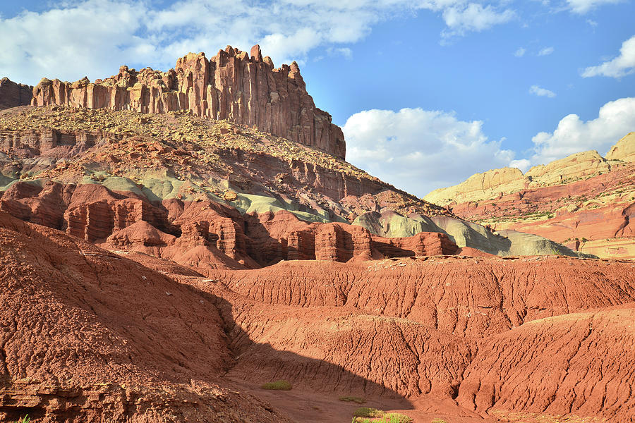 Capitol Reef National Park Photograph - The Castle from Scenic Byway 24 by Ray Mathis