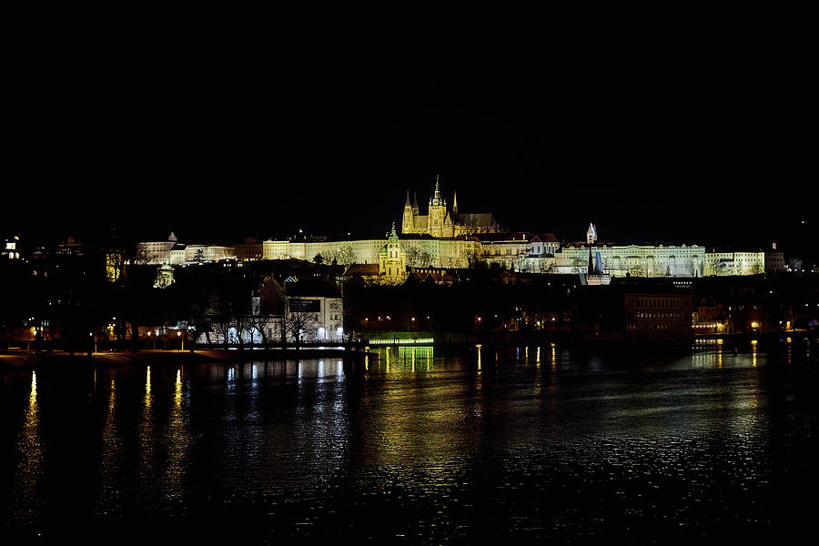 The Castle. Prague spring 2017 . Prague by night Photograph by Jouko Lehto