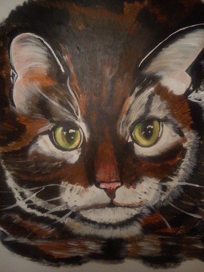 The Cat Painting by Colette Elghozi - Fine Art America