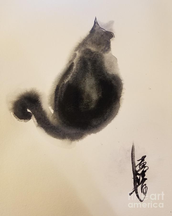 The cat D Painting by Han in Huang wong