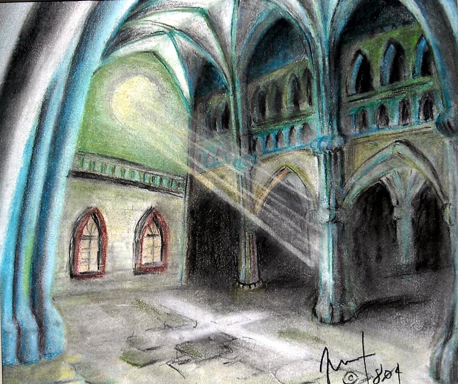 The Cathedral Pastel by Marx Rehburg