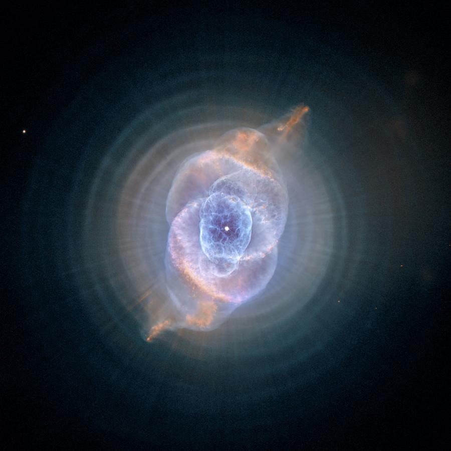 The Cats Eye Nebula Painting by Hubble Space Telescope
