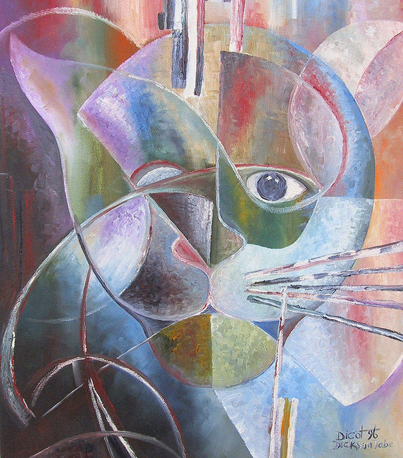 The Cats Eye Painting by Obi-Tabot Tabe