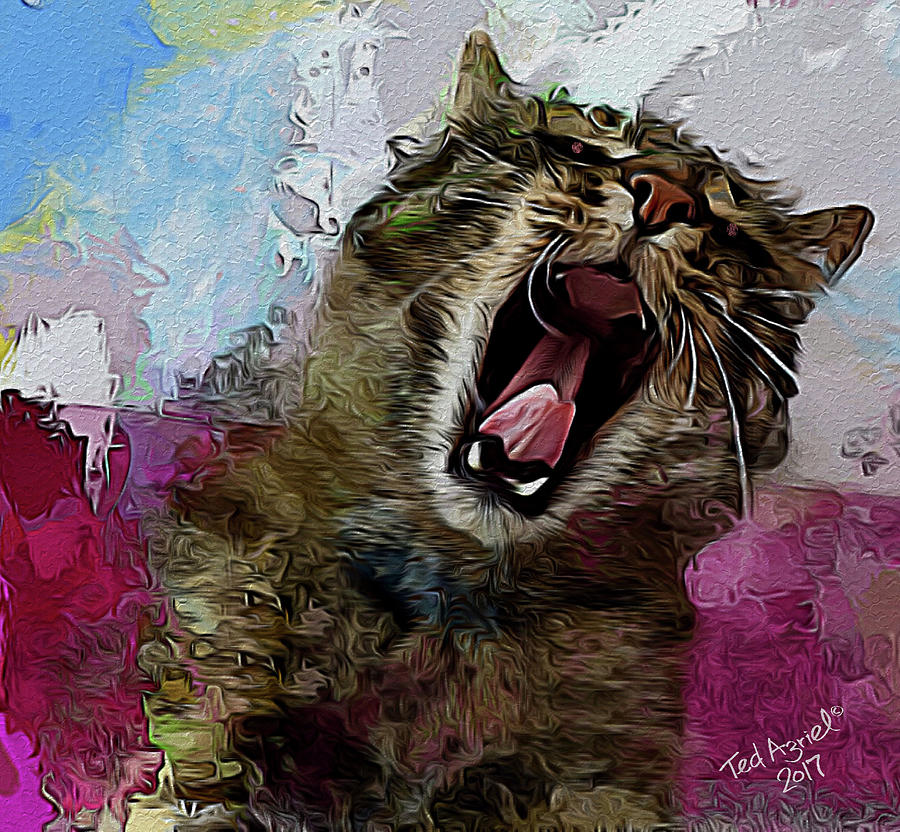 The Cats Meow Digital Art by Ted Azriel