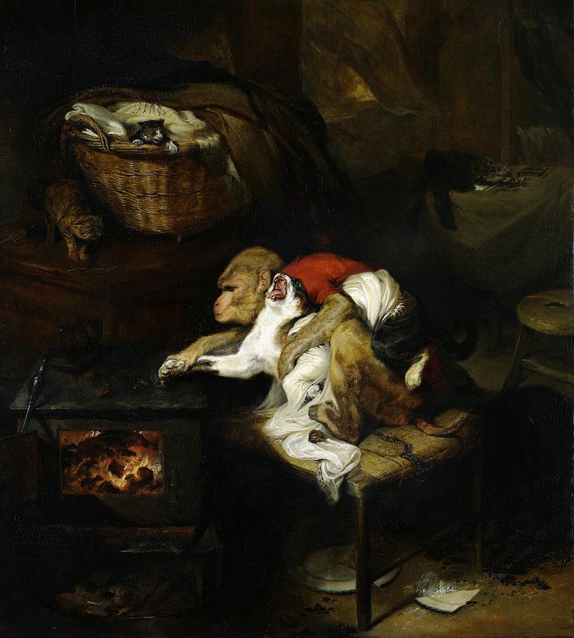 The Cats Paw Painting by Edwin Henry Landseer