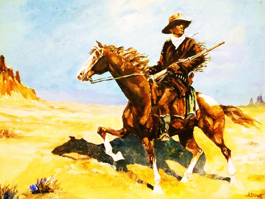 The Cavalry Scout Painting by Al Brown