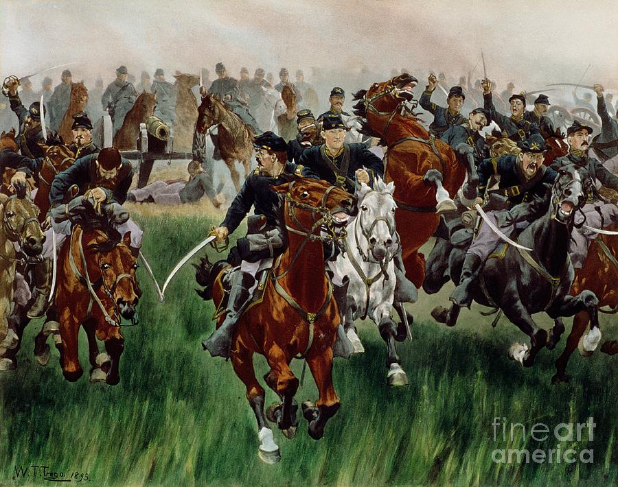 The Cavalry Painting by WT Trego