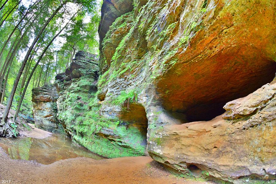 The Caves At Old Mans Gorge Trail Hocking Hills Ohio Photograph by Lisa Wooten