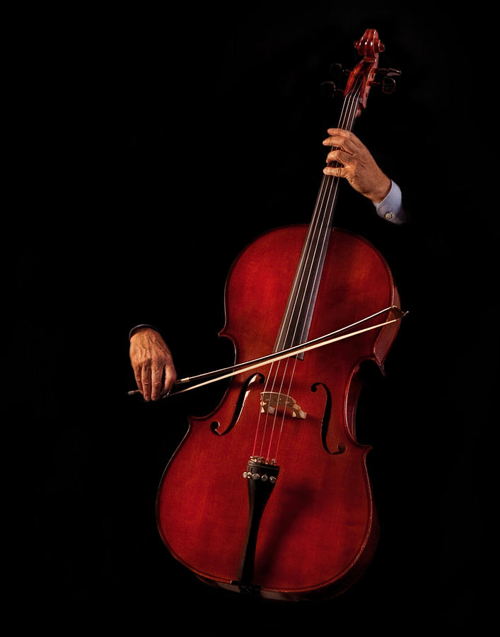 The Cellist Photograph by David and Carol Kelly