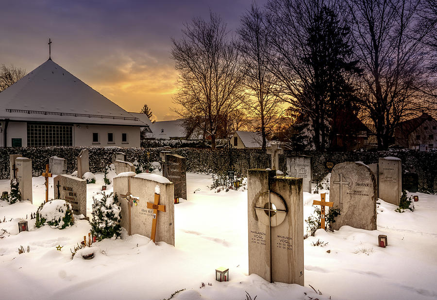 The Cemetery Photograph by Andrew Matwijec