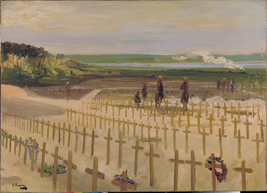 The Cemetery, Etaples by John Lavery, 1919 Painting by Celestial Images