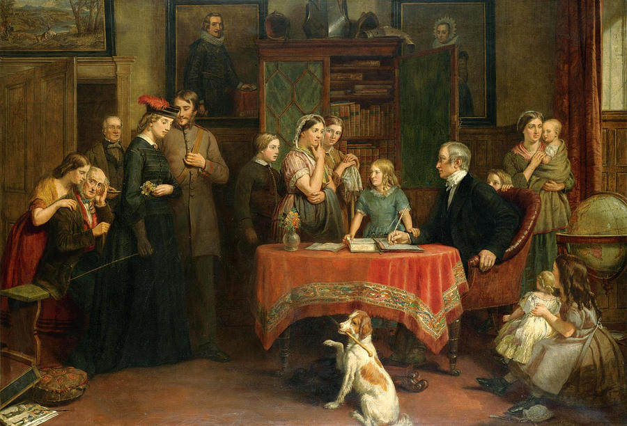 The Census of April the 8th 1861 Painting by Charles Landseer