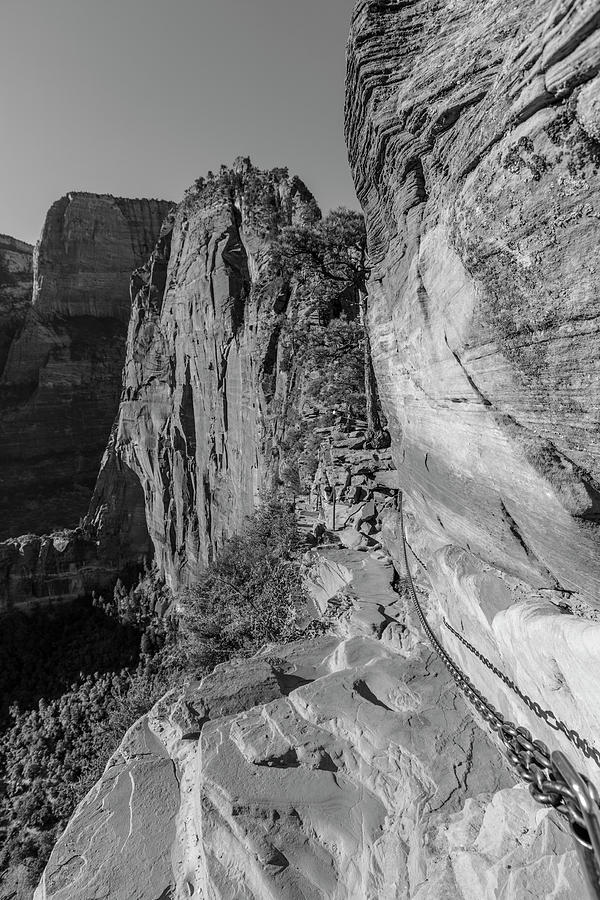 The Chains at Angels Landing  Photograph by John McGraw