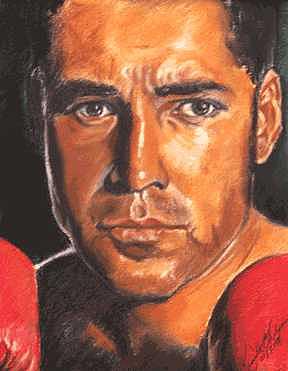 Portrait Painting - The Champ - Oscar De La Hoya by Kenneth Kelsoe
