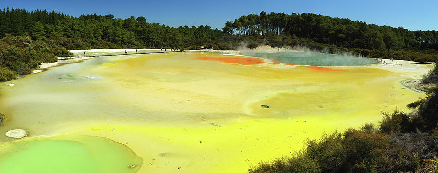 The Champagne Pool - Waiotapu 2AM 0301-0307 Panorama Photograph by ...