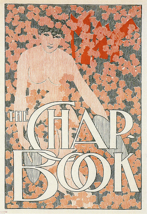 Flower Mixed Media - The Chap Book - Magazine Cover - Vintage Art Nouveau Poster by Studio Grafiikka