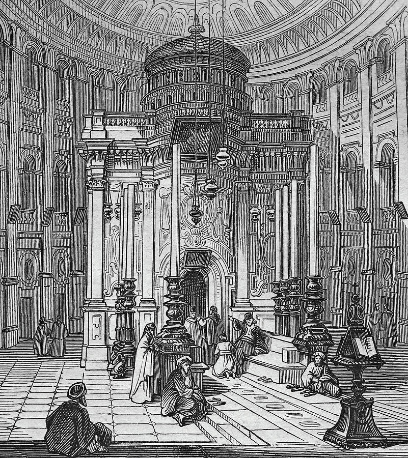 the Chapel of the Holy Sepulcher Drawing