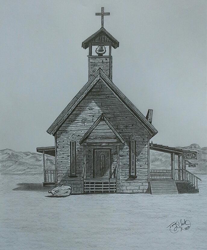 The Chapel  Drawing by Tony Clark