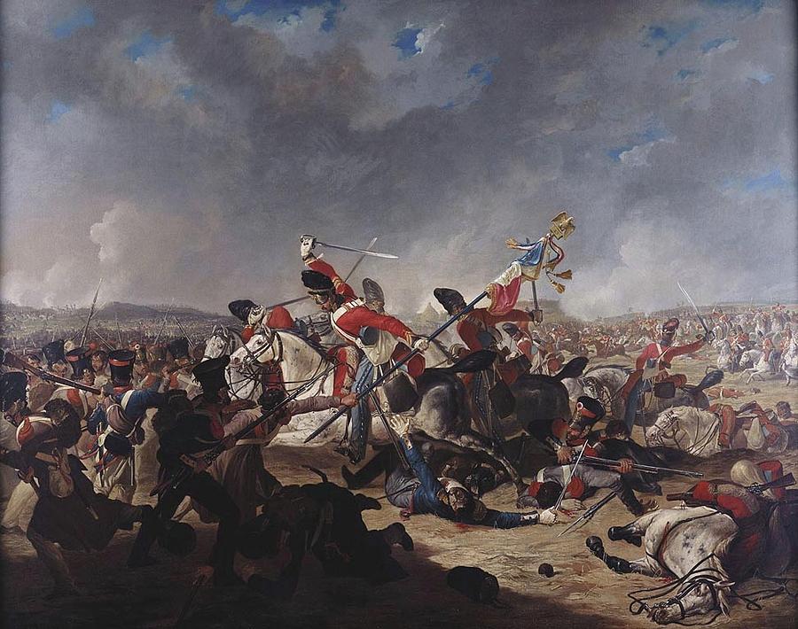 The Charge of the Second Brigade Painting by Denis Dighton