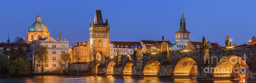 The Charles Bridge in Prague Photograph by Henk Meijer Photography