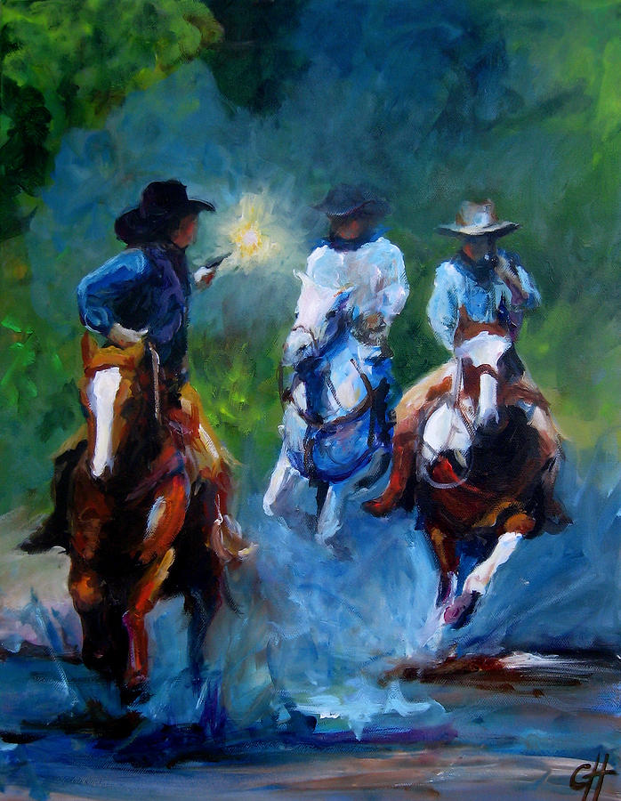 The Chase Painting by Cari Humphry The Chase Painting by Cari Humphry
