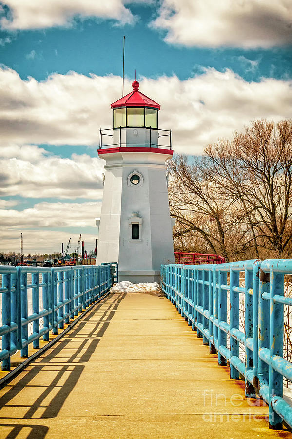 The Cheboygan Crib Lighthouse Photograph by Nick Zelinsky Jr