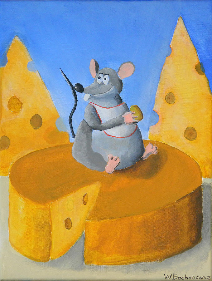 The Cheese Rat Painting by Winton Bochanowicz