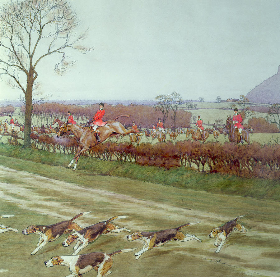 Cecil Charles Windsor Aldin Painting - The Cheshire away from Tattenhall by Cecil Charles Windsor Aldin