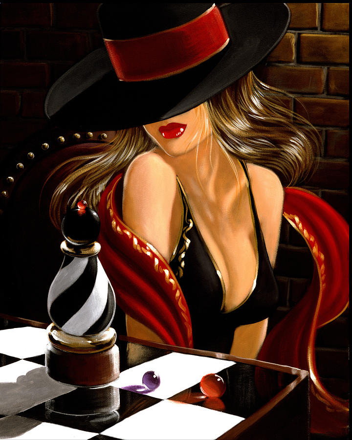 The Chess Pice Painting by Victor Ostrovsky
