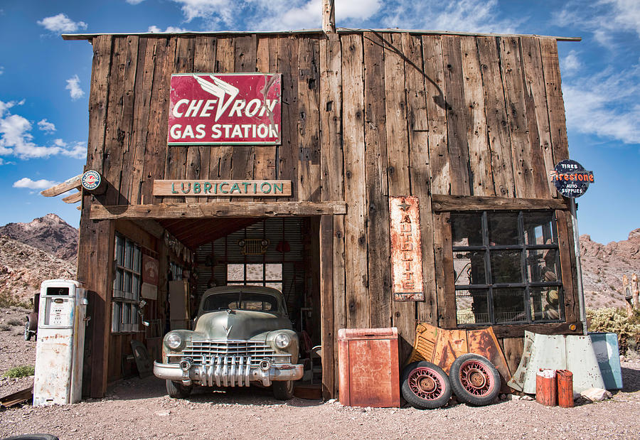 The Chevron Station  Photograph by Kristia Adams