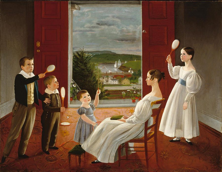 The Children of Nathan Starr Painting by Ambrose Andrews
