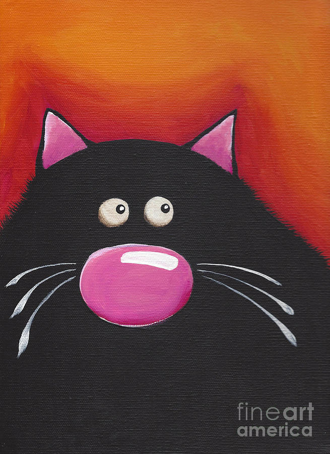 The Chilling Cat  Painting by Lucia Stewart