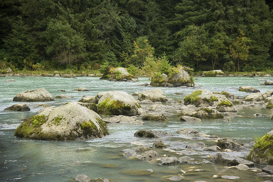 The Chillkoot River Paint Photograph by Richard J Cassato