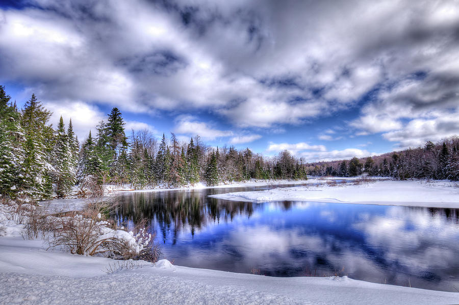 The Chilly Meandering Moose River Photograph by David Patterson