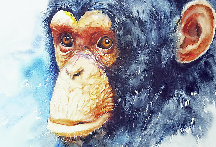 The Chimp_ JoJo Painting by Arti Chauhan