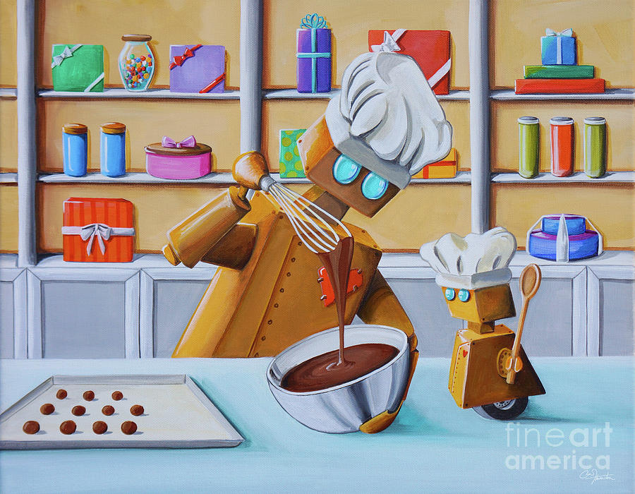 The Chocolatiers Painting by Cindy Thornton