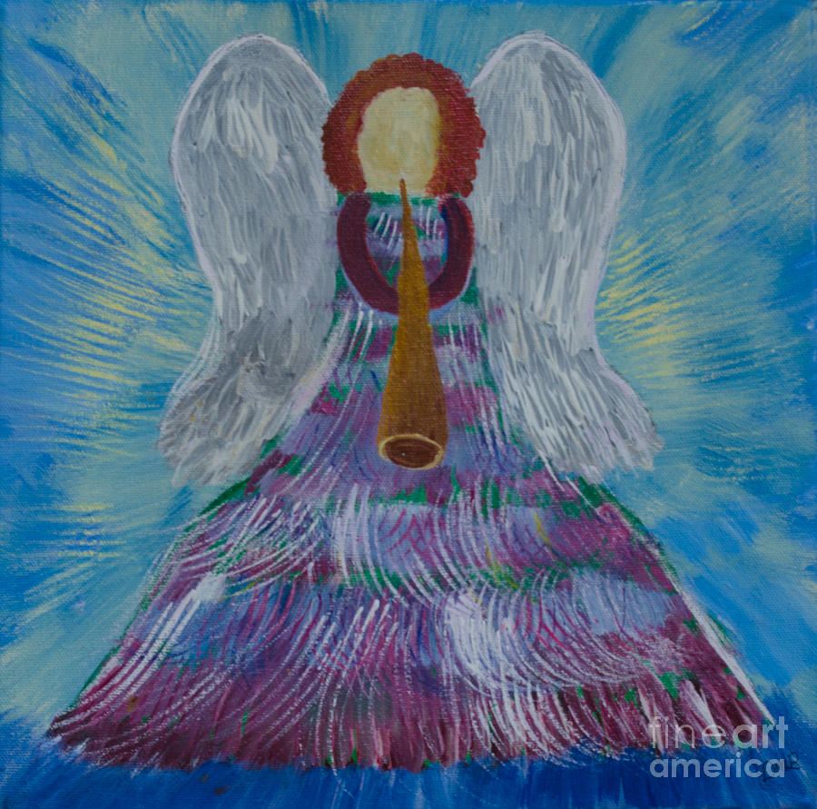 The Christmas Angel Painting by Donna Brown