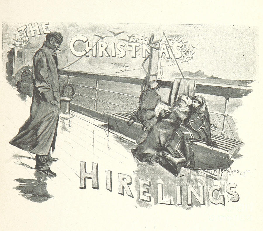 The Christmas Hirelings Drawing by Vintage Collectables