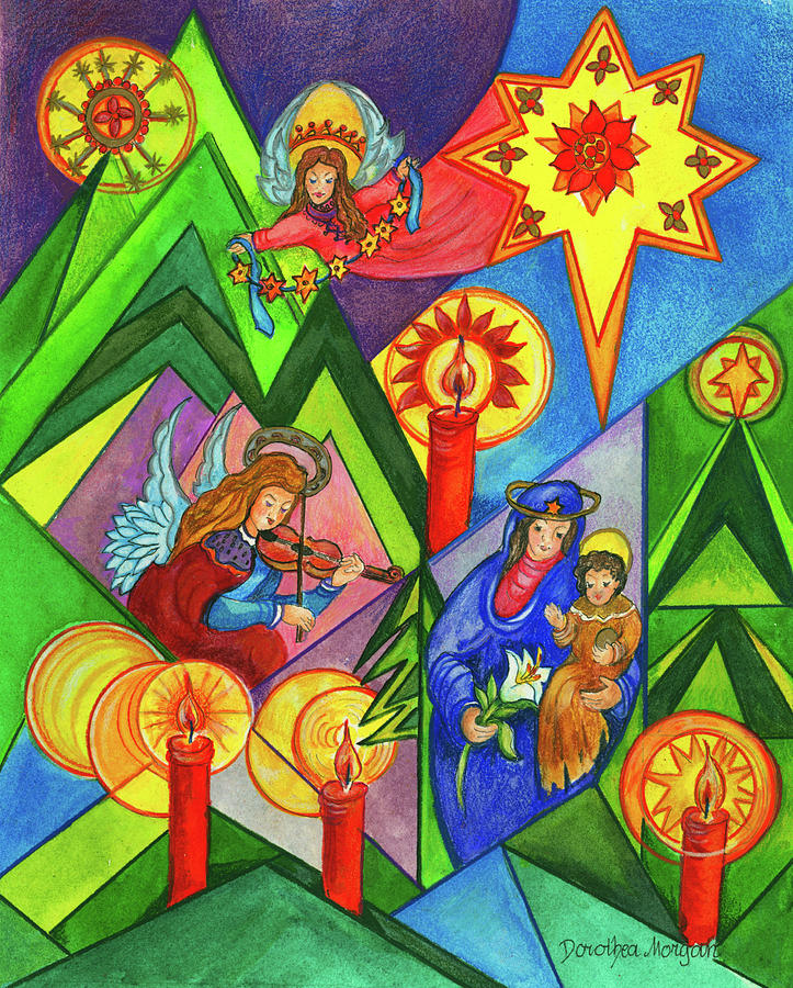 The Christmas Tree Painting by Dorothea Morgan