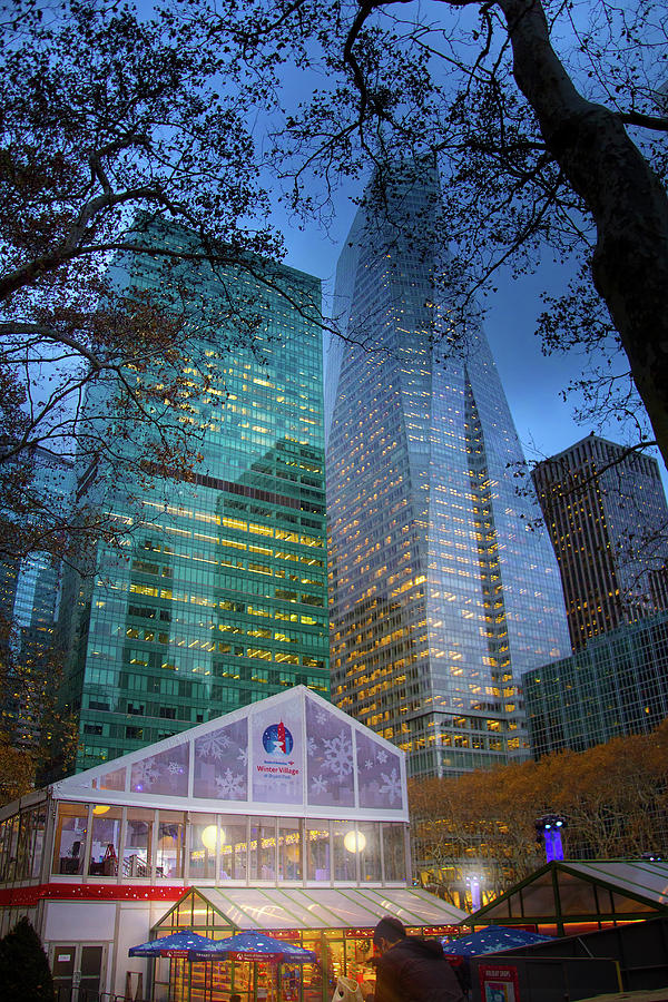 The Christmas Village at Bryant Park Photograph by Mark Andrew Thomas